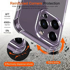 Luxury Clear Silicone Case for iPhone 17 16 15 14 13 12 11 Pro Max