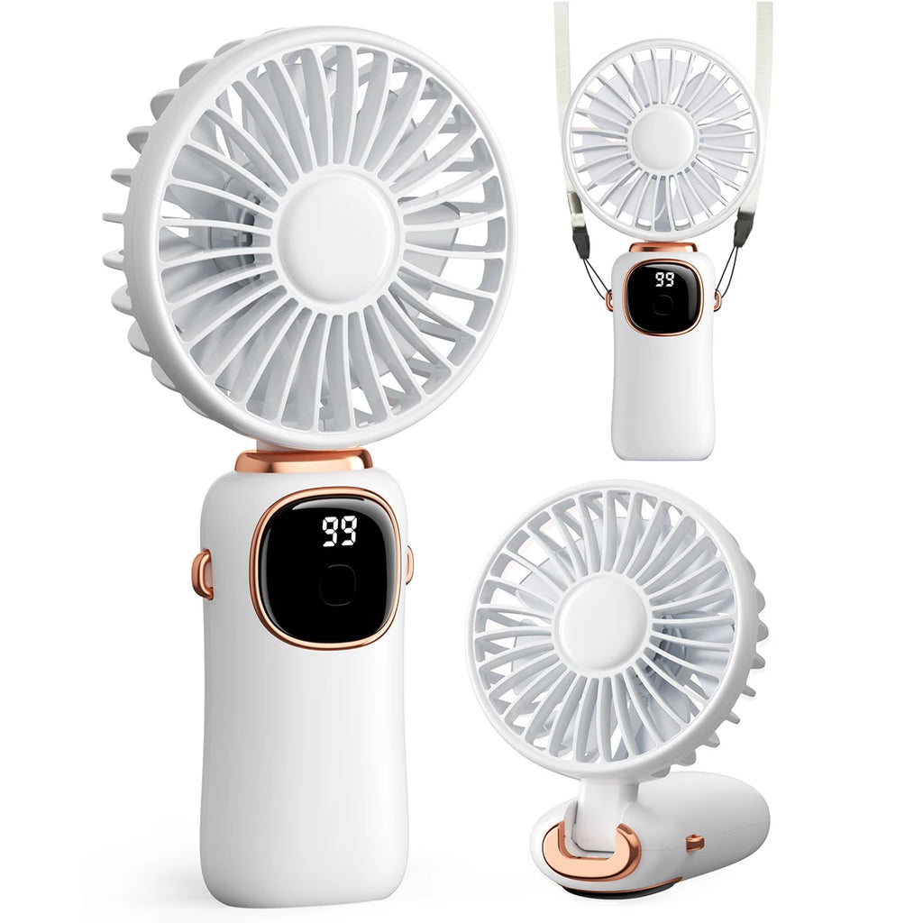 Coldsky 4000mAh Mini Fan UK 5-Speed 3-in-1 Portable Fan