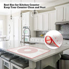 UNTIOR Silicone Baking Mat Non-Stick Dough Kneading & Pizza Rolling Pad