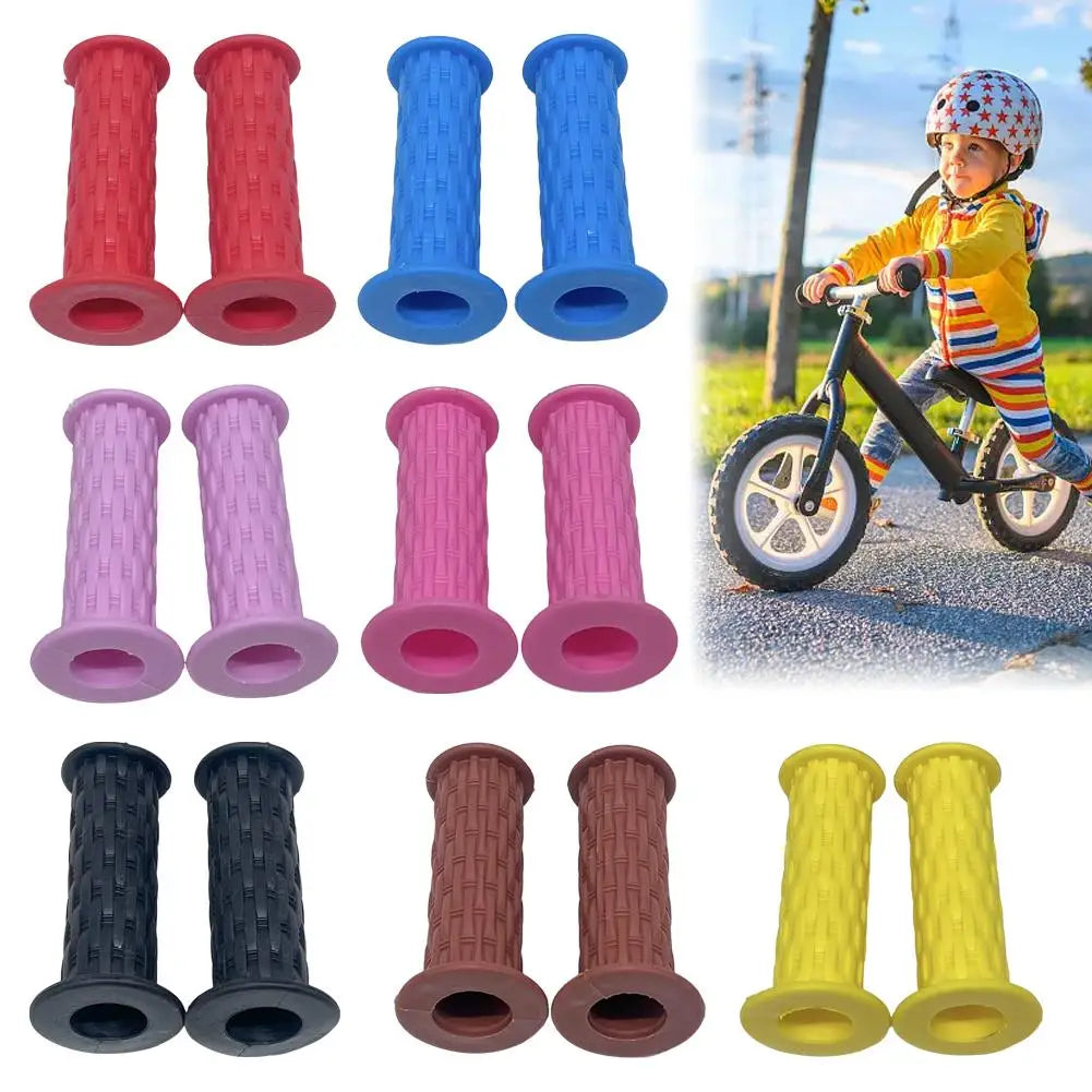 Kids Bicycle Handlebar Grips Balance Bike Non-Slip Soft Rubber Pair Secondary image