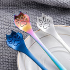 Cat Paw Teaspoon 304 Stainless Steel – Cute Coffee & Ice Cream Spoon Gift