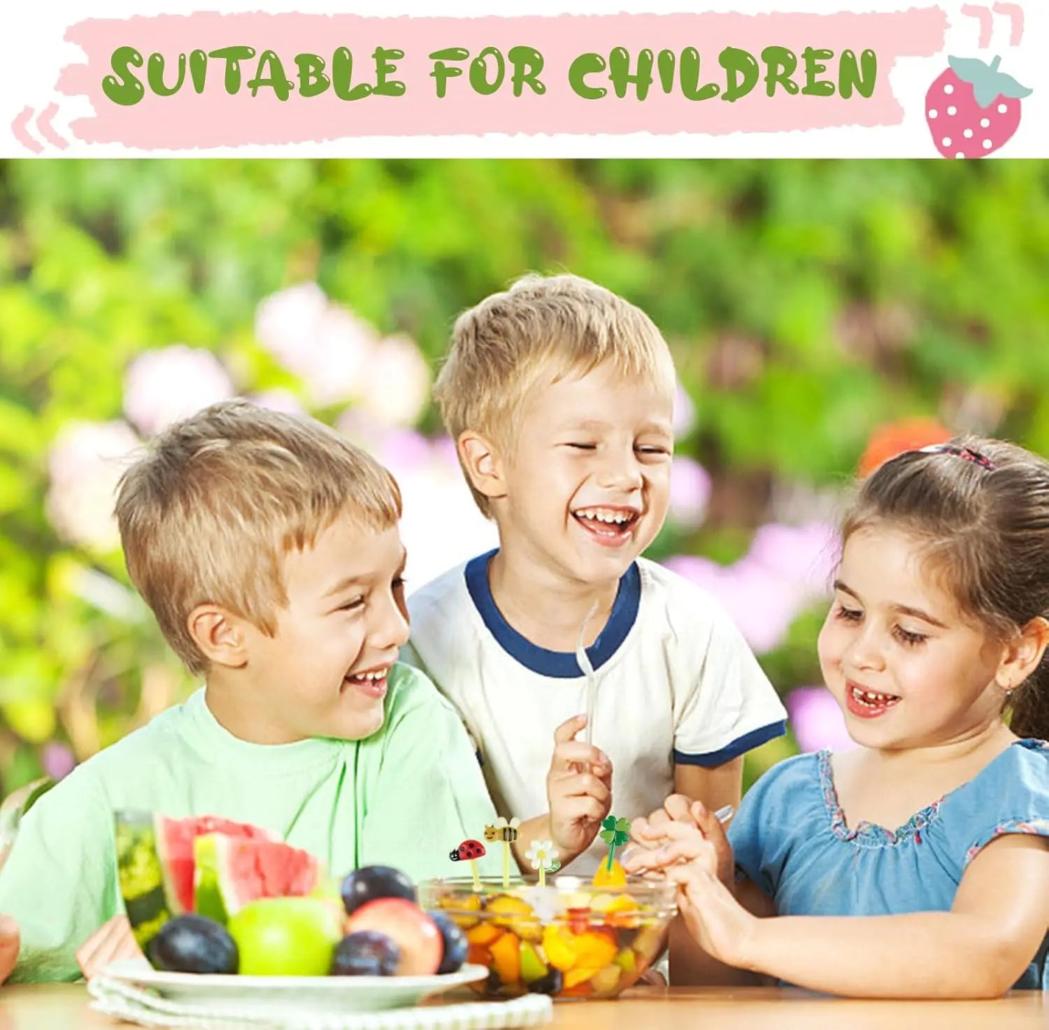 Mini Animal Fruit Fork Picks for Kids Bento Lunch Box Decoration Set Secondary image