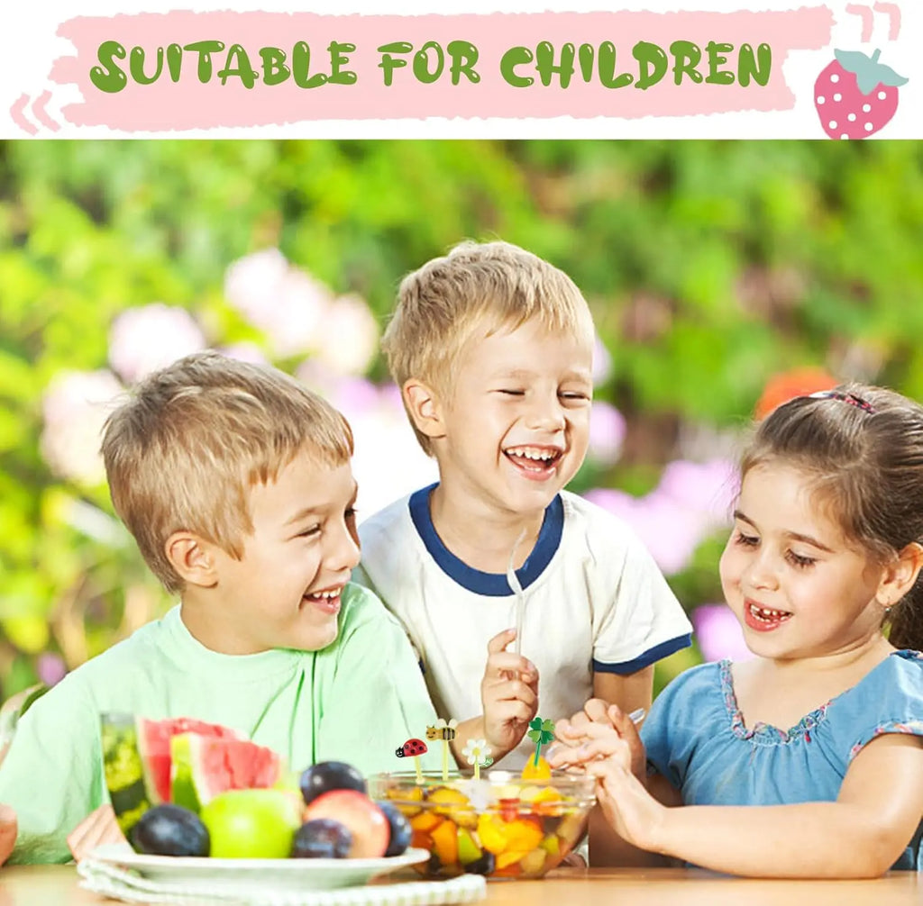 Mini Animal Fruit Fork Picks for Kids Bento Lunch Box Decoration Set