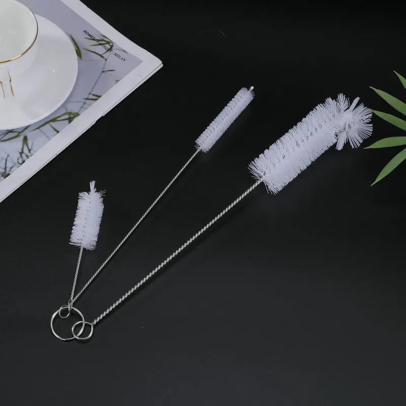 3PCS Bottle Cleaning Brush Set Nylon Tube Cleaner