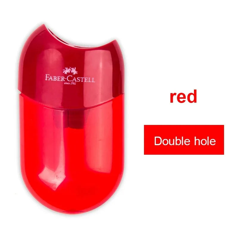 FABER-CASTELL Mini Pencil Sharpener Dual Hole Portable Sharpener