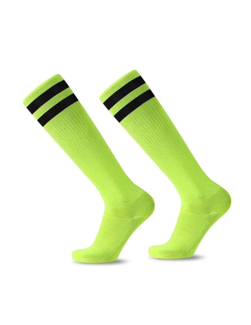 Striped Football Socks Men, Women & Kids Over Knee Soccer Rugby Sports