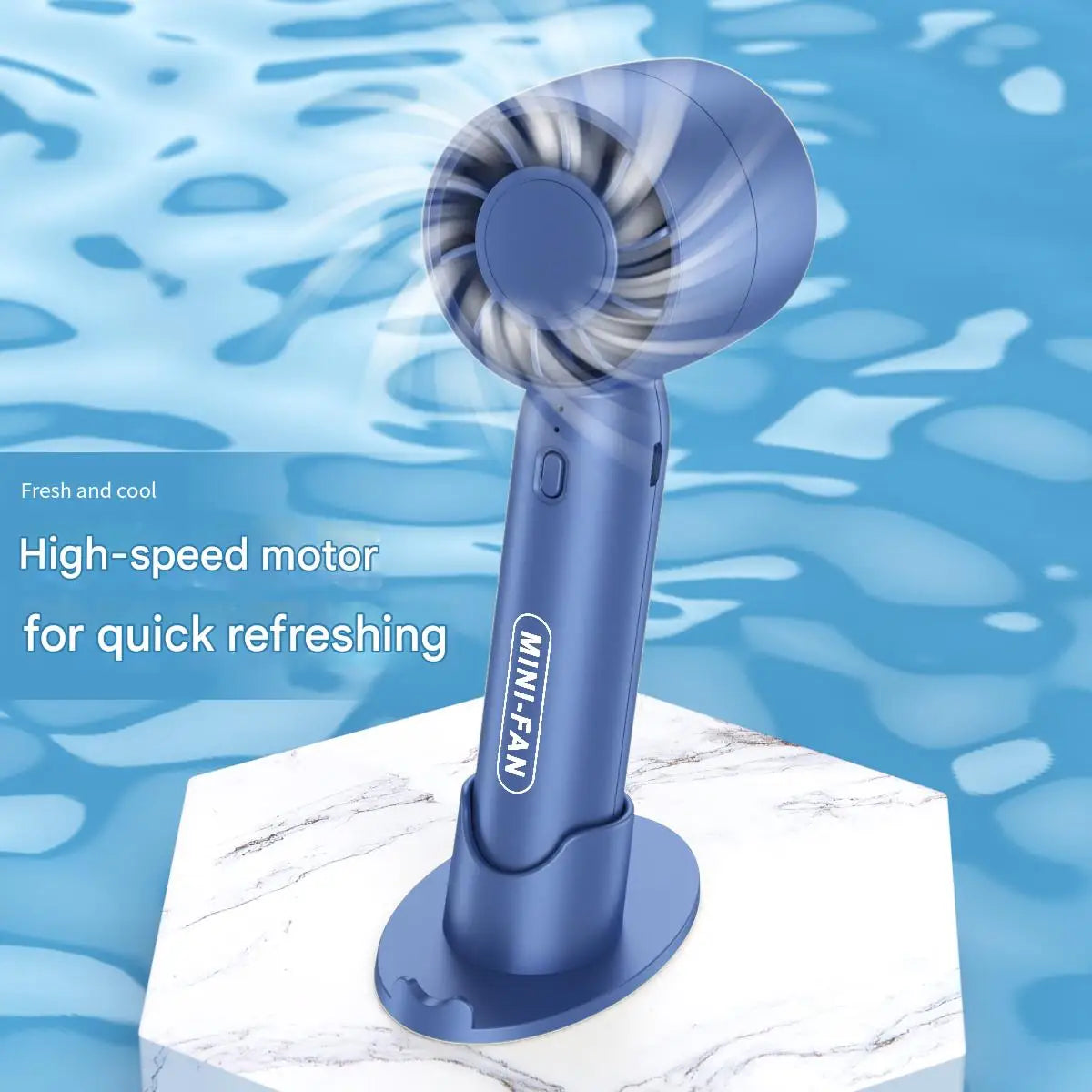 Turbo Handheld Mini Fan USB Rechargeable Portable Fan