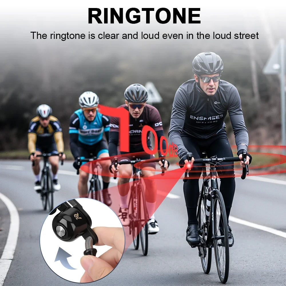 Rockbye Bike Bell 100dB Loud Cycling Horn Alarm for Road Bikes