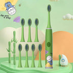 Kids Electric Toothbrush Cartoon Space Series Soft Cleaning Brush