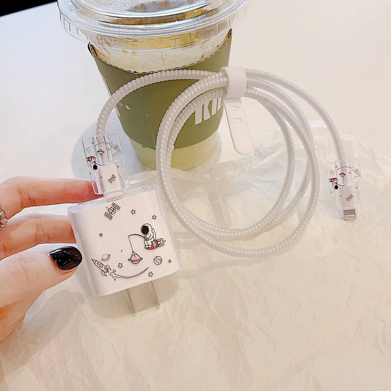 Cartoon Flower iPhone Charger Cover 18W/20W