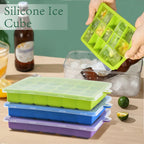 Large Silicone Ice Cube Tray Jumbo Square Ice Maker Mold (4–24 Grid)