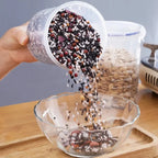 Large Airtight Grain Storage Container Plastic Kitchen Food Storage Jar