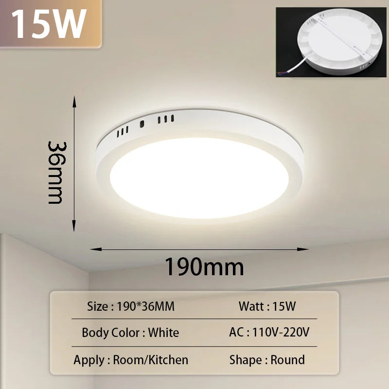 Ultra Thin LED Ceiling Lamp for Bedroom & Living Room