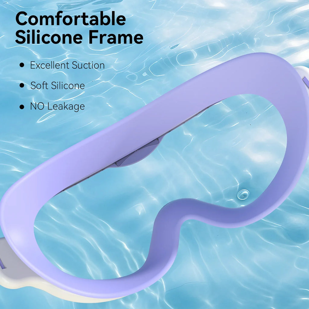Kids Swimming Goggles Large Frame Anti-Fog Ages 6-15