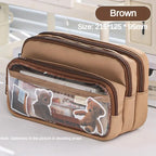 Transparent Pencil Case Large Capacity Storage Bag