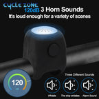 Electric Bicycle Horn 3 Sound Modes Loud MTB Bike Handlebar Alarm