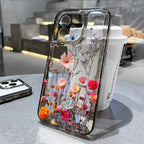Flower Phone Case For iPhone 16 13 15 11 12 14 17 Pro Max Air 16E XS XR 7 8 SE Shockproof
