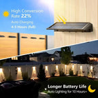 Outdoor Waterproof Solar Wall Lights for Garden & Courtyard Decor