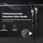Aluminium Handle Speed Jump Rope Ball Bearing Wire Skipping Fitness