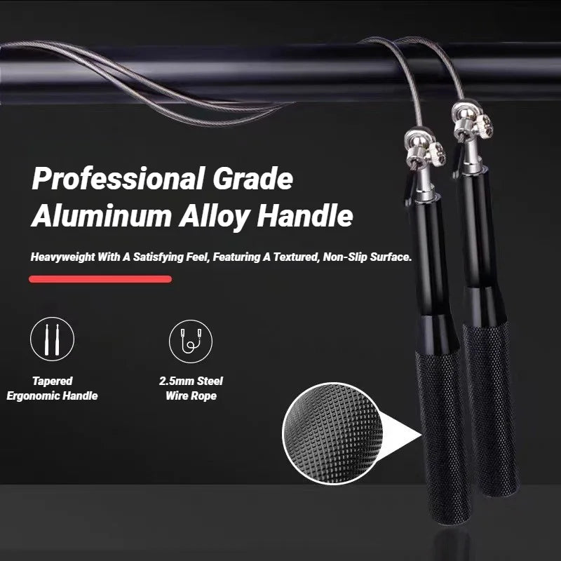 Aluminium Handle Speed Jump Rope Ball Bearing Wire Skipping Fitness Main image