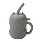 Baby Silicone Straw Cup Leakproof Snack Container