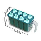 8 Grid Silicone Ice Pop Mold – Reusable DIY Ice Lolly Maker Tray