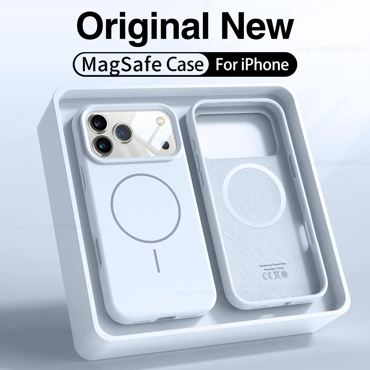 MagSafe Liquid Silicone Case for iPhone 12 13 14 15 16 17 Pro Max