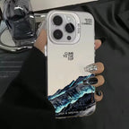 Snow Mountain Sunset Electroplate Case for iPhone 11 12 13 14 15 16 17