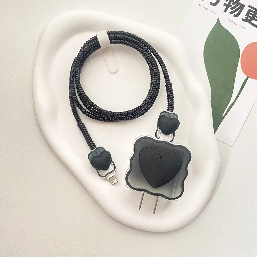 3D Love Heart Charger Protector for iPhone 18W/20W