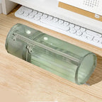 Clear Mesh Pencil Case Portable Standing Pen Holder Organizer