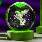 Unicorn 3D Crystal Ball Lamp LED Decorative Gift