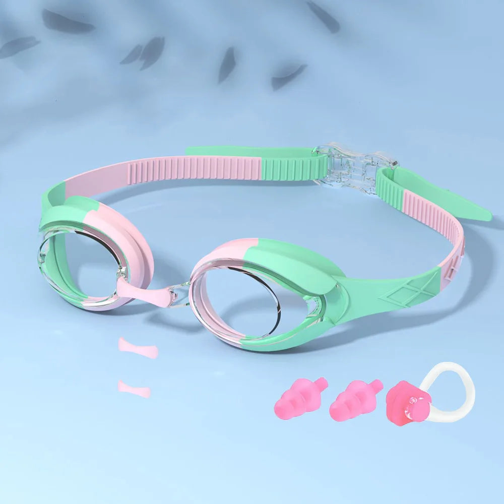 Kids Swimming Goggles Anti-Fog Waterproof Ages 3-14