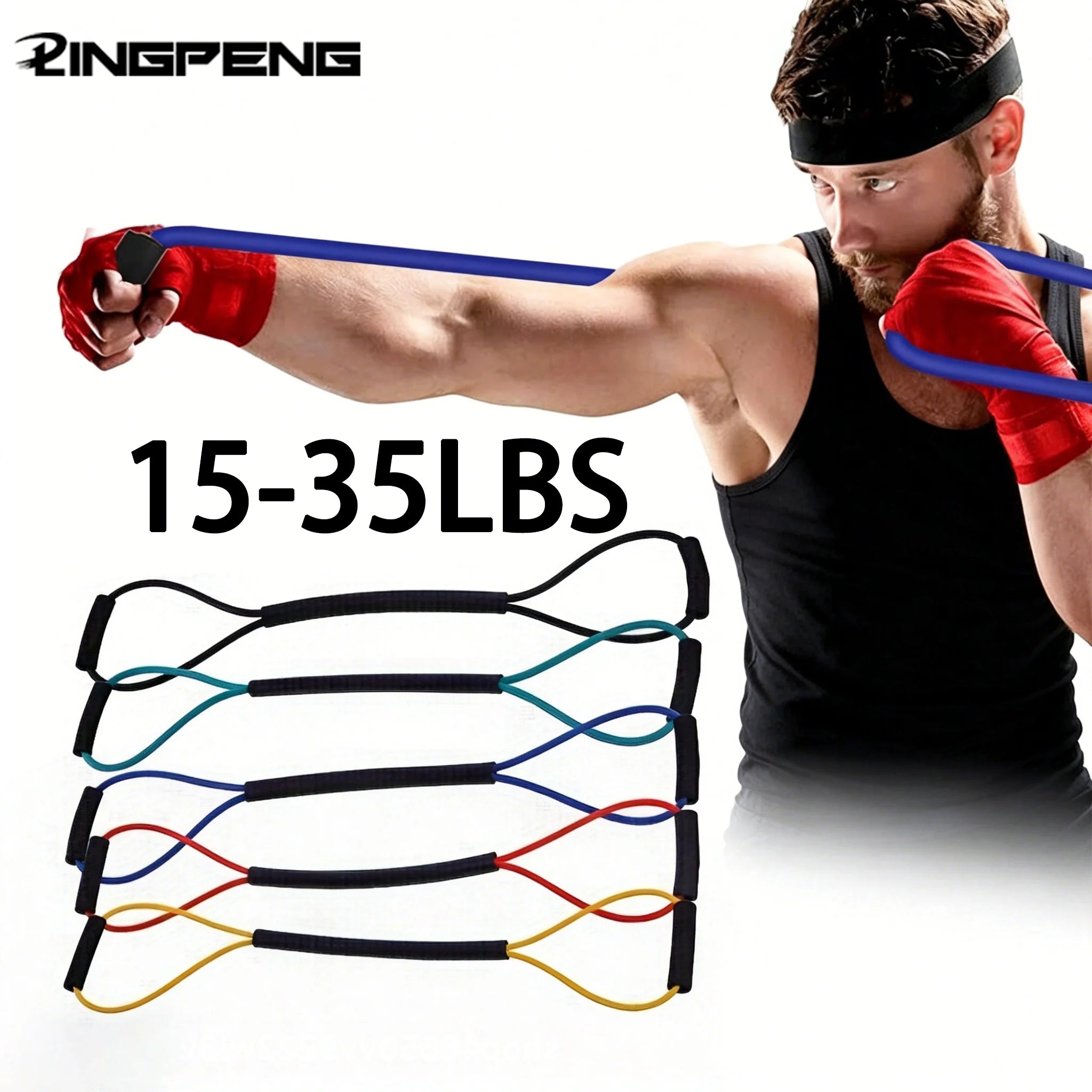 Boxing Resistance Band Speed Pull Rope Muay Thai Karate CrossFit Power