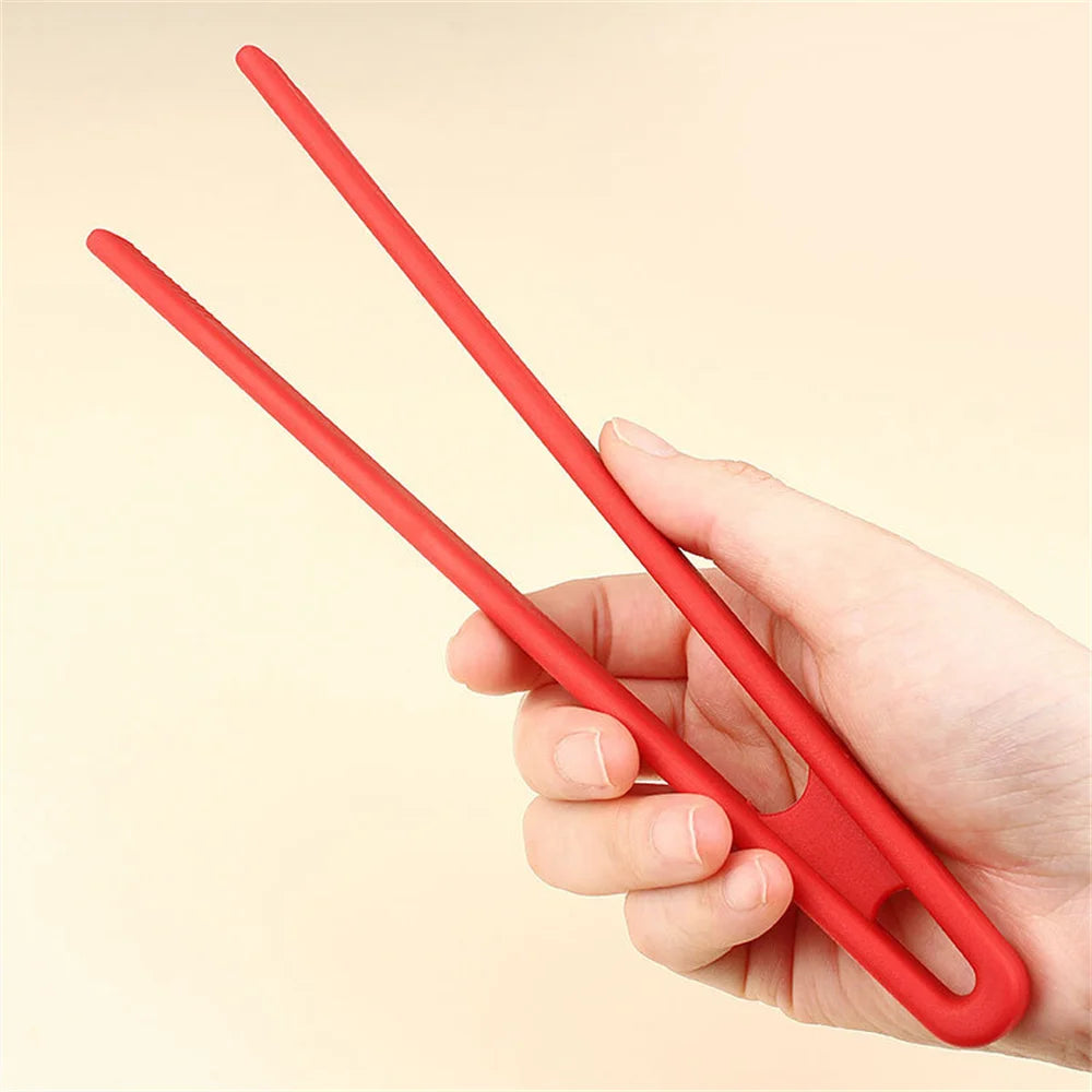 Food Grade Silicone Cooking Tongs – Long Handle BBQ Grill Food Tong Main image