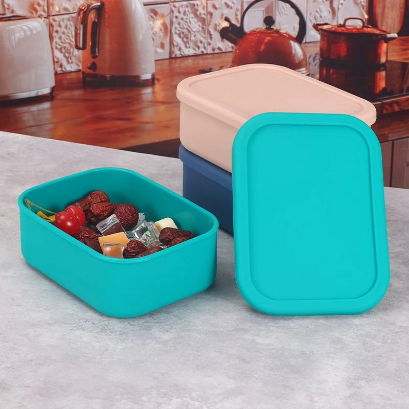 YONG HAO Silicone Bento Box BPA-Free Leakproof Microwave Lunch Container