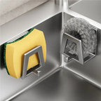 Stainless Steel Sponge Holder Self-Adhesive Sink Drain Organizer