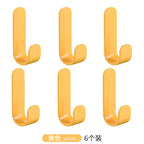 J-Shaped Adhesive Wall Hook No-Drill Coat & Kitchen Hook
