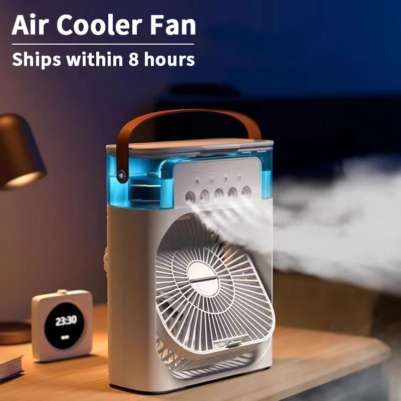 3-in-1 Portable Air Cooler Fan with Humidifier & LED Night Light Main image