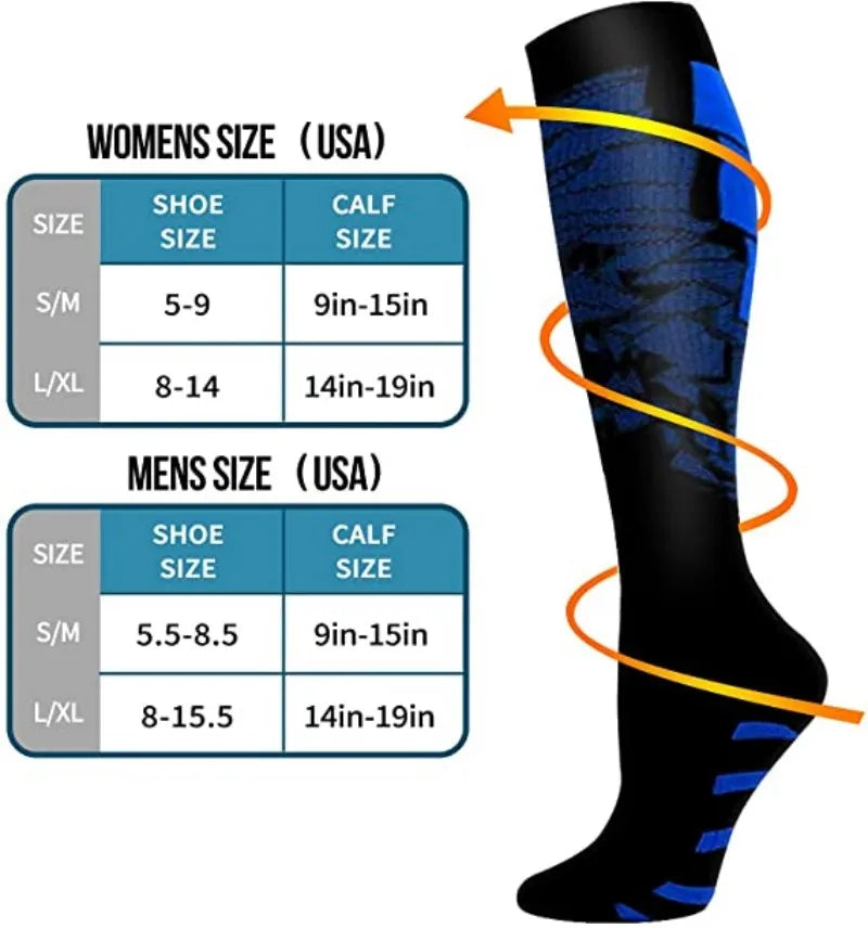 Medical Compression Socks 20-30mmHg for Pregnancy Edema Running Sports