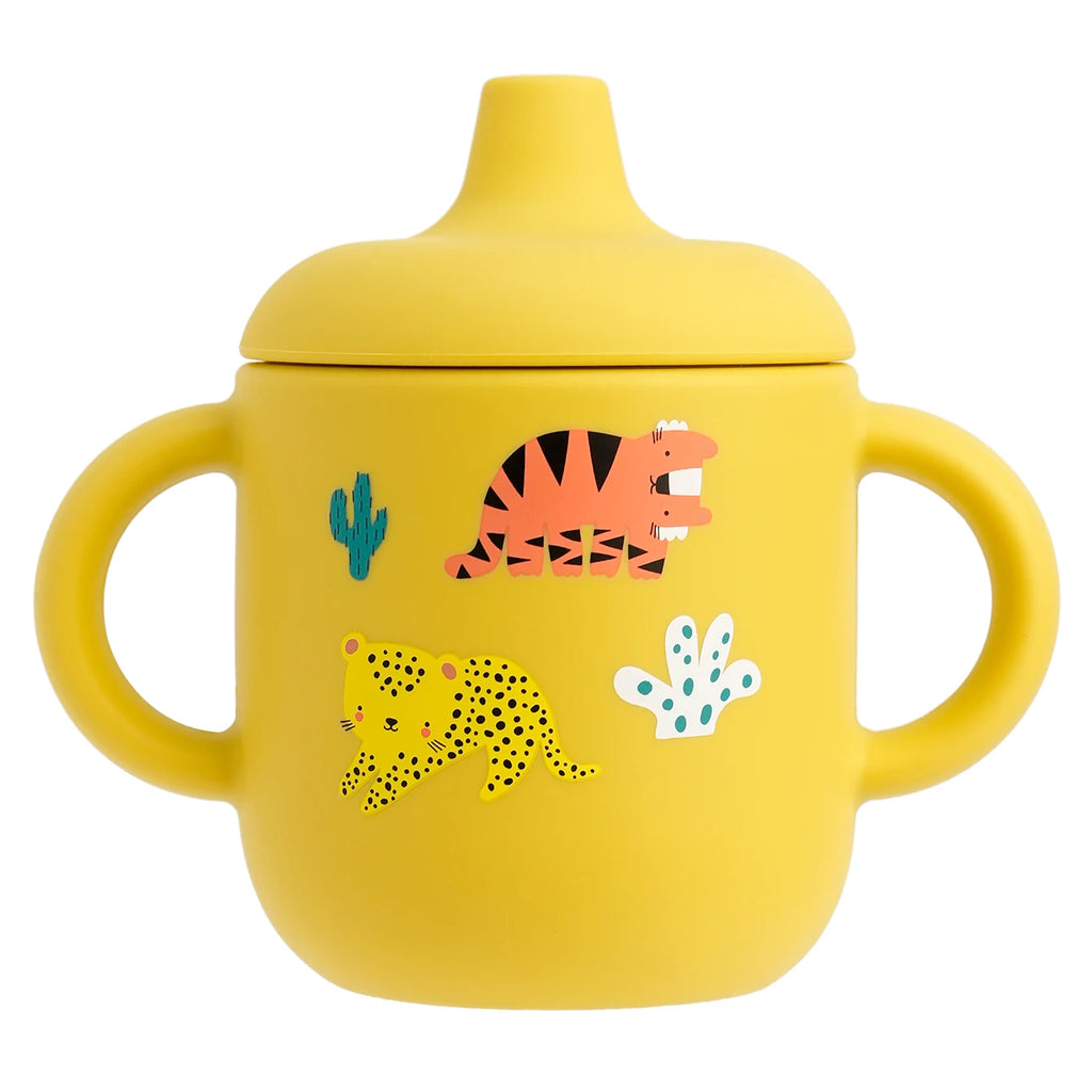 Cartoon Silicone Baby Feeding Cup Leakproof Training Cup