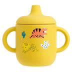 Cartoon Silicone Baby Feeding Cup Leakproof Training Cup