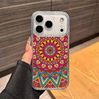 Indian Mandala Silicone Soft Case for iPhone 17 16 15 14 Pro Max Cover