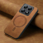 Magnetic Leather Case for Xiaomi 13T 14T 15T 17T Redmi Note 15 Pro