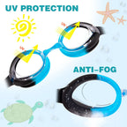 Kids Swimming Goggles Anti-Fog Waterproof Ages 3-14