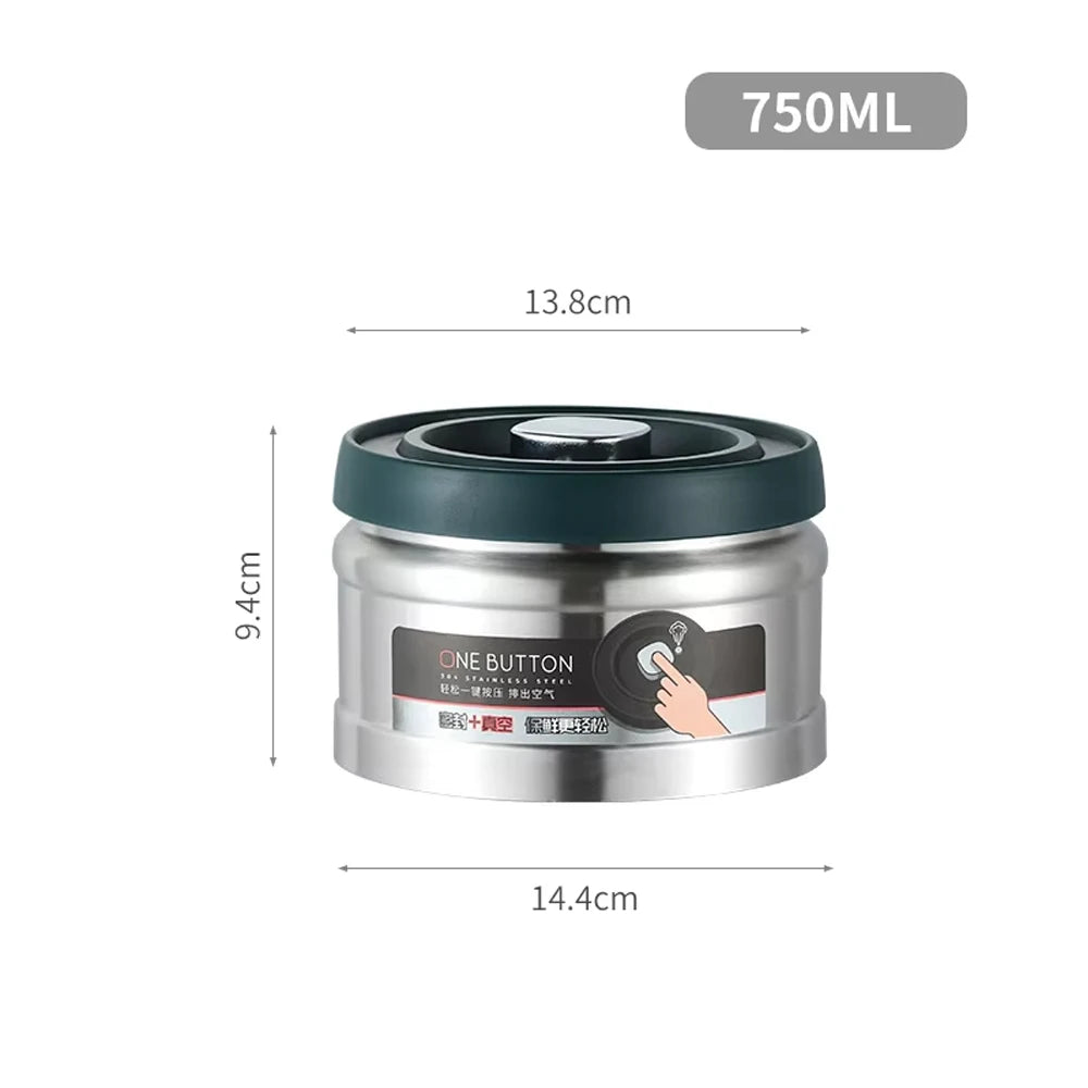 Vacuum Coffee Bean Storage Canister