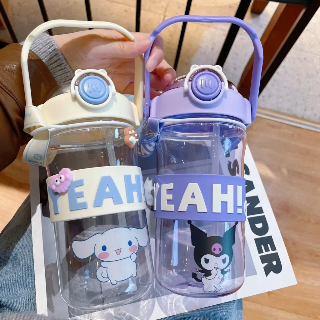Kuromi Kawaii Kids Water Bottle Large Capacity Cup