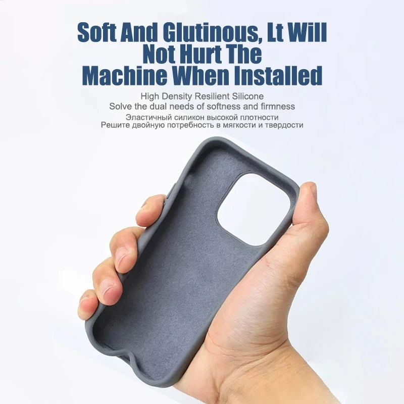Shockproof Silicone Case for iPhone 11 12 13 14 15 16 17 Pro Max