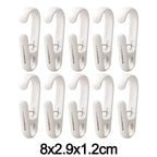10Pcs Multifunctional Clip Hooks Hanging Storage Clips for Home