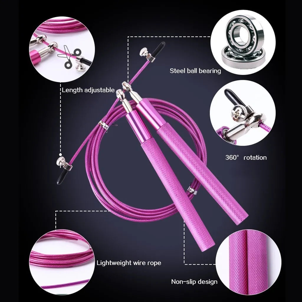 Speed Bearing Skipping Rope CrossFit Boxing MMA Fitness Workout