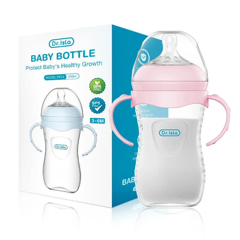 BPA-Free Baby Feeding Bottle with Handle 150-330ML